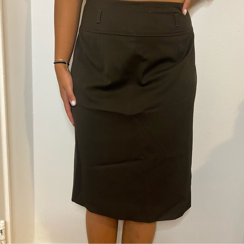 Ren Lezard Brown Pencil Skirt
